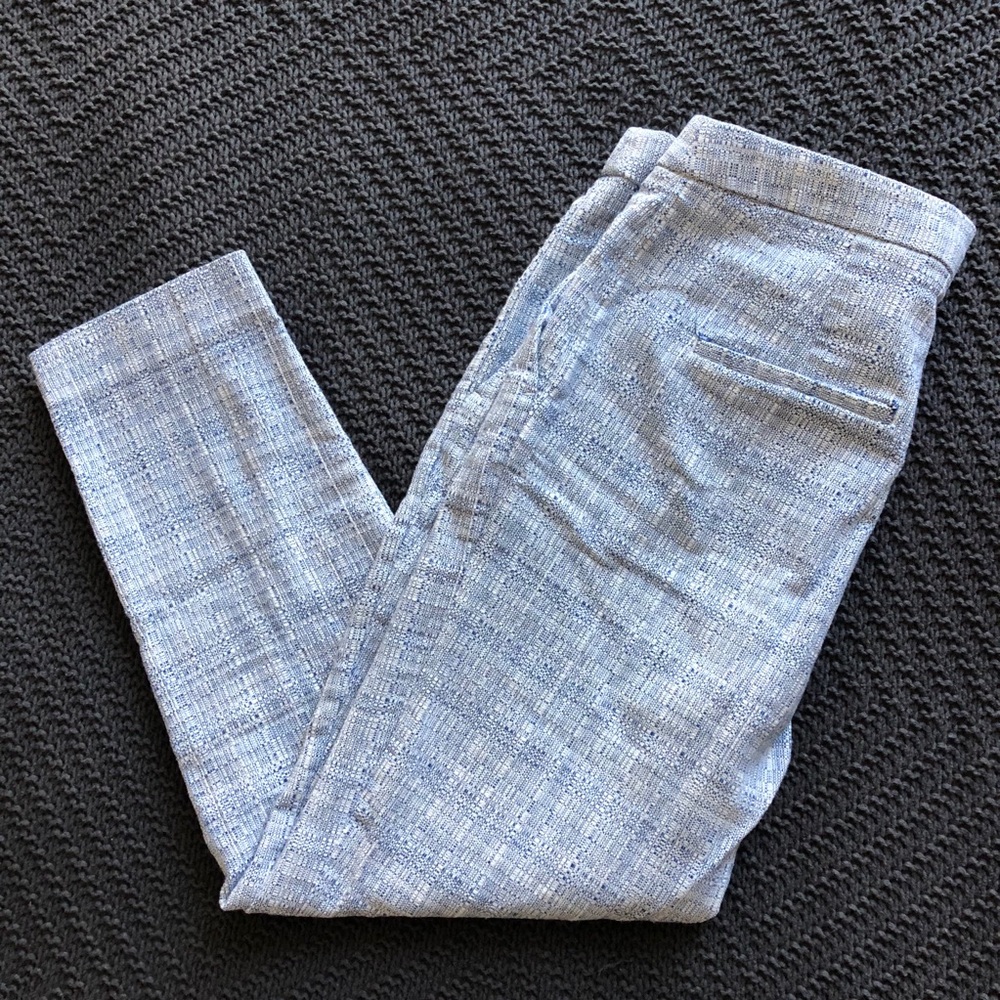 ✨HOST PICK✨ H&M Heather Blue Slim Fit Slacks - Picture 1 of 9